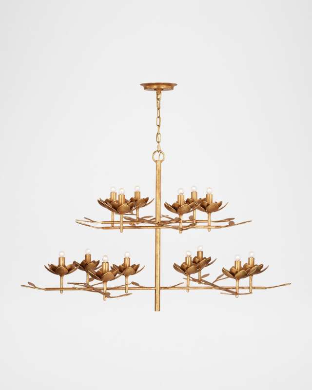 Clementine 53" 14-Light Tiered Chandelier by Julie Neill